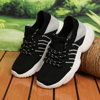 Παιδικά αθλητικά παπούτσια unisex, επάνω μέρος από ύφασμα, πλεκτός σχεδιασμός, για ηλικίες 7–12