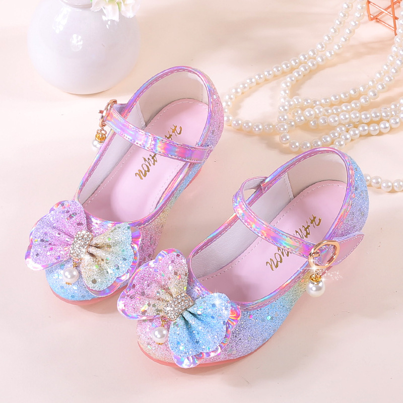 Meitenēm ādas kurpes — princeses stils, Korejas stilā, ar Velcro aizdari (PU augšpuse, ādas odere, PU iekšējā odere, gumijas zole)