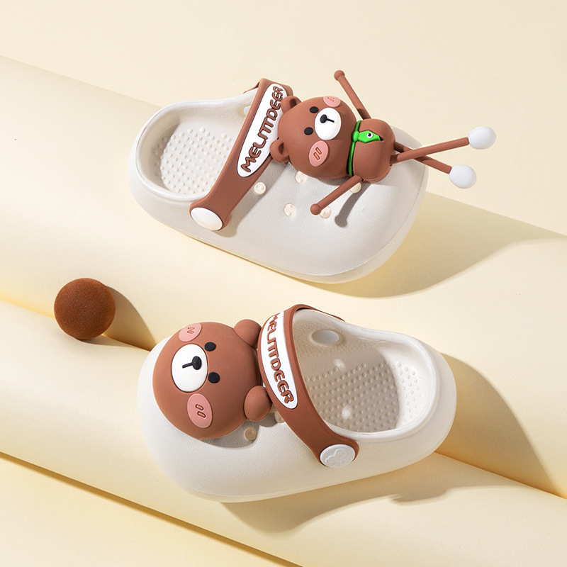 Bērnu sandales ar karikatūras rakstu, EVA augšdaļa un EVA zole, elpojošas un izturīgas pret nolietojumu, vecums 1–6 gadi