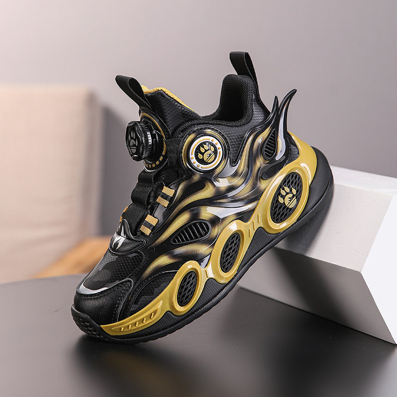 Fiúknak kosárlabda cipő — felsőrész szintetikus bőrből, EVA talp, vízálló, csúszásálló, rajzfilm mintával, 4-16 éveseknek