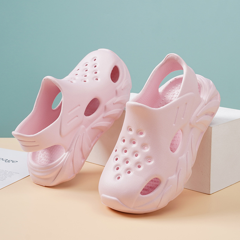 Bērnu pludmales apavi - EVA augšdaļa, universāls dizains, bez oderes, vasaras 2024 izlaidums, vecums 7–16 gadi