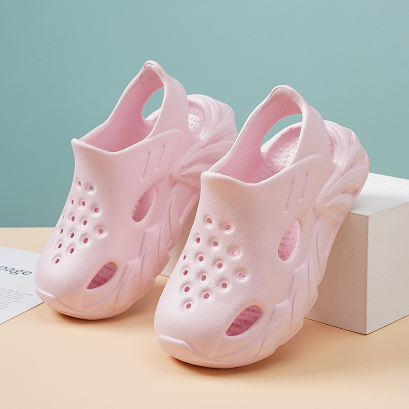 Bērnu pludmales apavi - EVA augšdaļa, universāls dizains, bez oderes, vasaras 2024 izlaidums, vecums 7–16 gadi