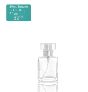 Kvadratna staklena bočica za parfem, prilagodljiva, Silk-screen otisak sa srebrnim pečatom, brend Standard tuo