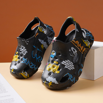 Unisex bērnu sandales ar EVA augšdaļu, caurumiņiem, ikdienas pludmales kurpes vasarai, vecums 1-16