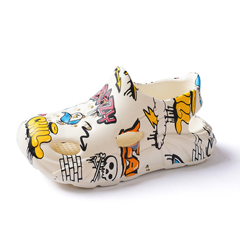 Unisex bērnu sandales ar EVA augšdaļu, caurumiņiem, ikdienas pludmales kurpes vasarai, vecums 1-16