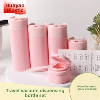 Set putničkih plastičnih bočica za kozmetiku - HDPE, blow molding, prijenosne prazne bočice za šampon, tuš gel, losion i kremu (HY, Zhejiang)