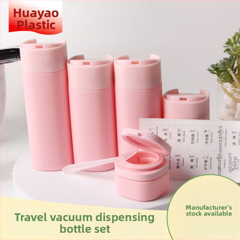 Set putničkih plastičnih bočica za kozmetiku - HDPE, blow molding, prijenosne prazne bočice za šampon, tuš gel, losion i kremu (HY, Zhejiang)