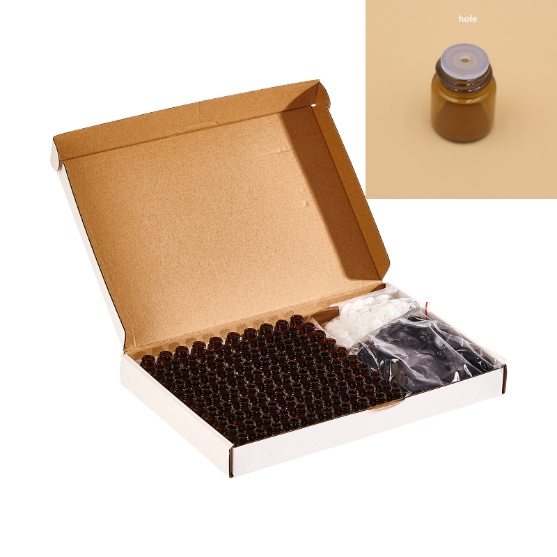 Set staklenih bočica za eterična ulja, kartonska ambalaža, razina pakiranja 1, 100 komada, marka HC