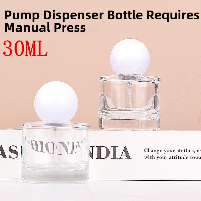 Стъклена бутилка за спрей парфюм, изработена чрез формиране на бутилки; лицензирано частно етикетиране; Марка: Makeup shopkeeper; Опаковка: ниво 2.