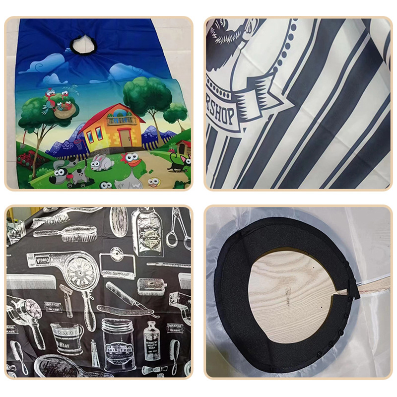 Αδιάβροχη ποδιά κομμωτικής για κούρεμα μαλλιών, προστασία από σκόνη, για οικιακή και σαλόνι χρήση