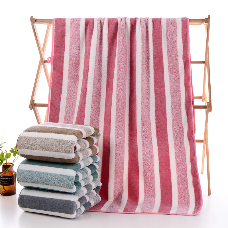 Koralinis fliso vonios rankšluostis, minkštas ir greitai džiūstantis, 200-300 g, 150D siūlai, paprasta audimo, siuvimas, pritaikomas