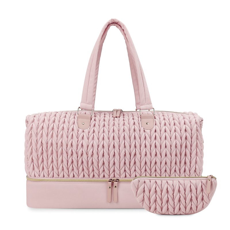 Geantă de scutece pentru mamă și bebeluș – pentru călătorii, poliester, model în dungi, căptușeală din poliester, ultra-ușoară, separare uscat/umed