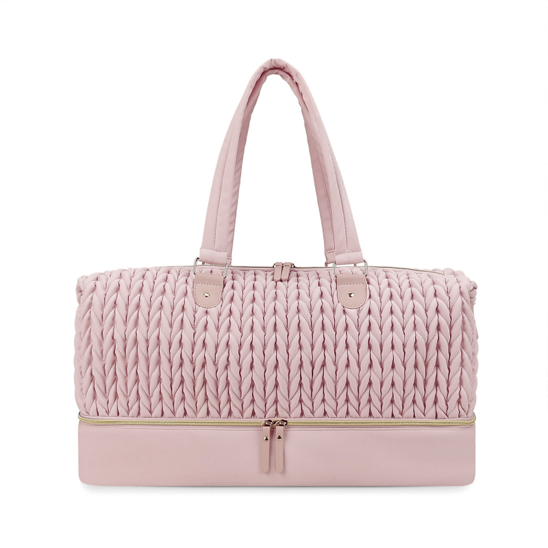 Geantă de scutece pentru mamă și bebeluș – pentru călătorii, poliester, model în dungi, căptușeală din poliester, ultra-ușoară, separare uscat/umed