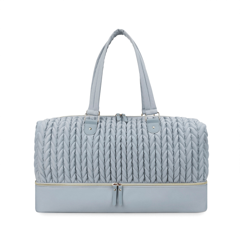 Geantă de scutece pentru mamă și bebeluș – pentru călătorii, poliester, model în dungi, căptușeală din poliester, ultra-ușoară, separare uscat/umed