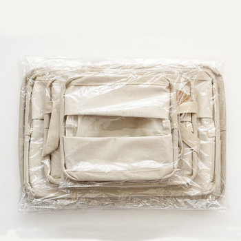 Napak Ορθογώνιο κουτί αποθήκευσης από βαμβακερό ύφασμα, διπλωτό, 24L