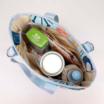 Νάιλον Τσάντα για Μαμάδες, Μεγάλη Χωρητικότητα, Διαχωρισμός Στεγνά-Υγρά, Ελαφριά, Εργονομικό Πίσω Πάνελ, Συμβατή με Καρότσι