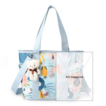 Νάιλον Τσάντα για Μαμάδες, Μεγάλη Χωρητικότητα, Διαχωρισμός Στεγνά-Υγρά, Ελαφριά, Εργονομικό Πίσω Πάνελ, Συμβατή με Καρότσι