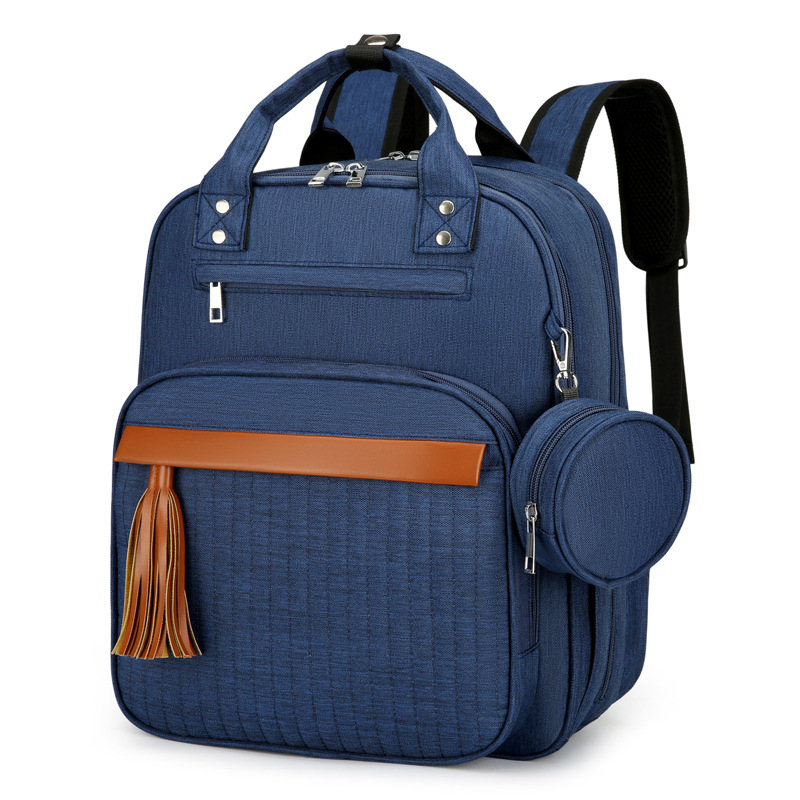 Rucsac pentru mămici din Oxford, impermeabil, căptușeală din poliester, bretele cu pernă de aer