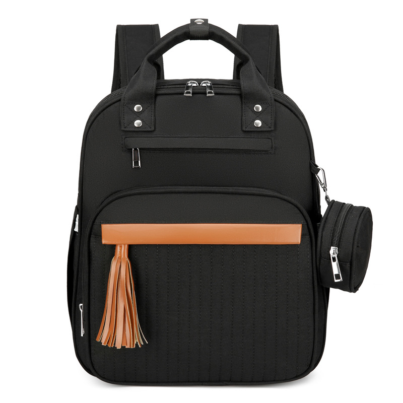 Rucsac pentru mămici din Oxford, impermeabil, căptușeală din poliester, bretele cu pernă de aer