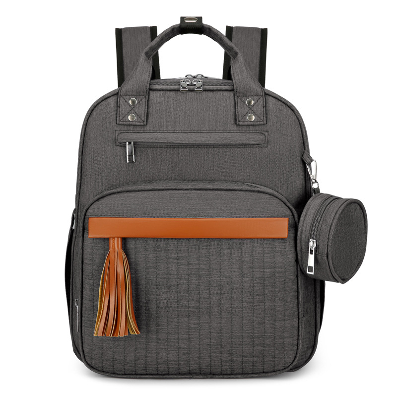 Rucsac pentru mămici din Oxford, impermeabil, căptușeală din poliester, bretele cu pernă de aer