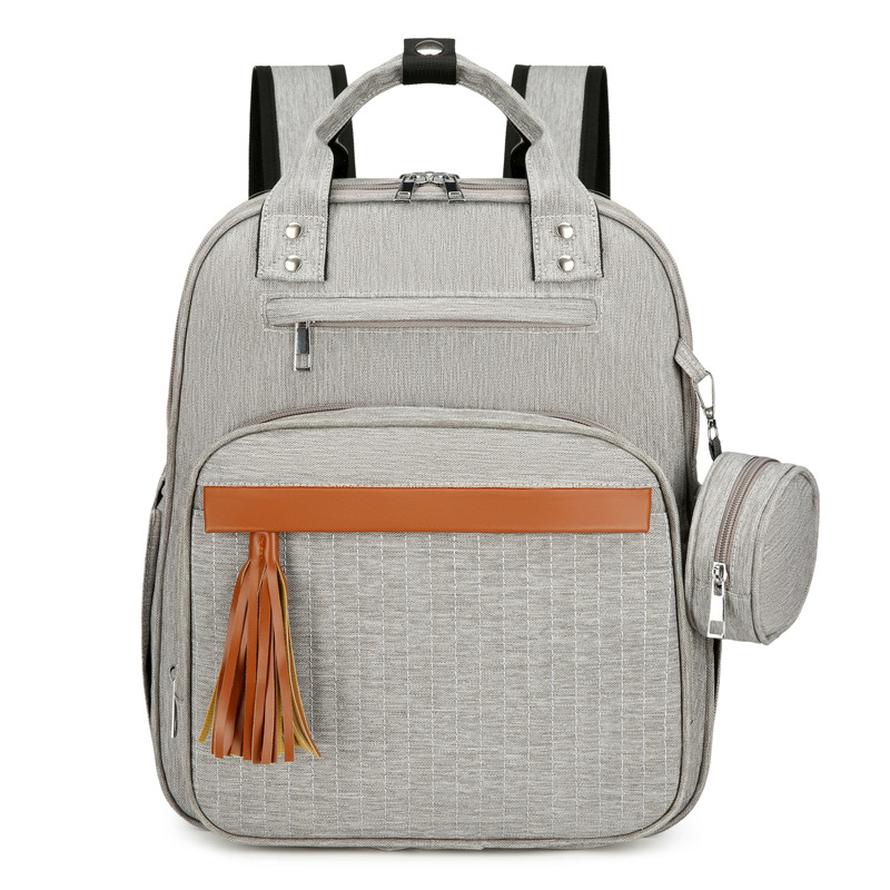 Rucsac pentru mămici din Oxford, impermeabil, căptușeală din poliester, bretele cu pernă de aer