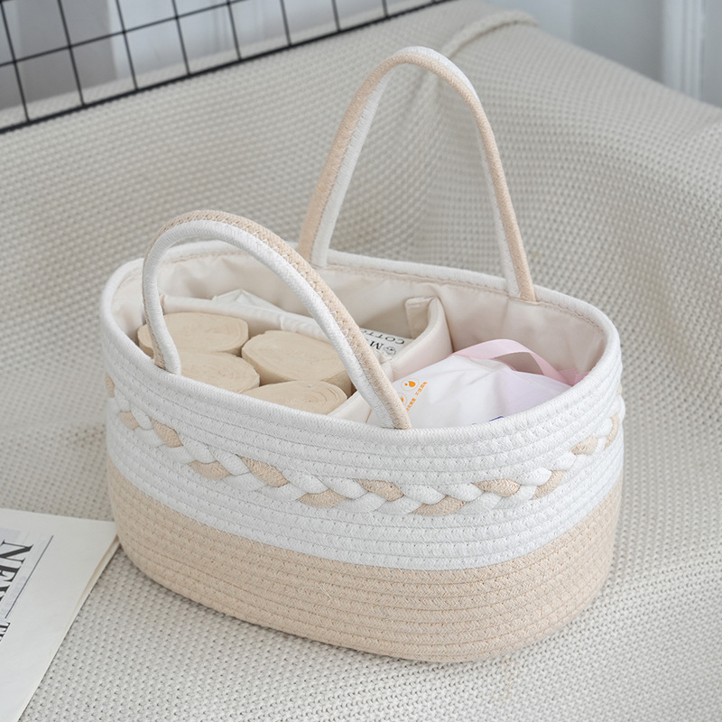 Koš za pelene od poliestera, velika kapaciteta, model Maternal and Infant Basket Diaper Basket -01, Bree