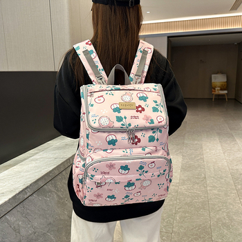 Τσάντα μαμάς για μωρό – Μεγάλη χωρητικότητα, ελαφριά, πολυχρηστική, ύφασμα Oxford, στυλ καρτούν, μάρκα KKWQUEEN