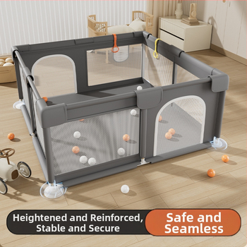 Παιδικό φράγμα παιχνιδιού με ενσωματωμένο σκηνάκι και στρωματάκι για σέρνισμα – εσωτερικό φράγμα ανάπτυξης δεξιοτήτων (Υλικό: ύφασμα από ανοξείδωτο χάλυβα; Ηλικία: 3-6 ετών; Μάρκα: Dino Child)