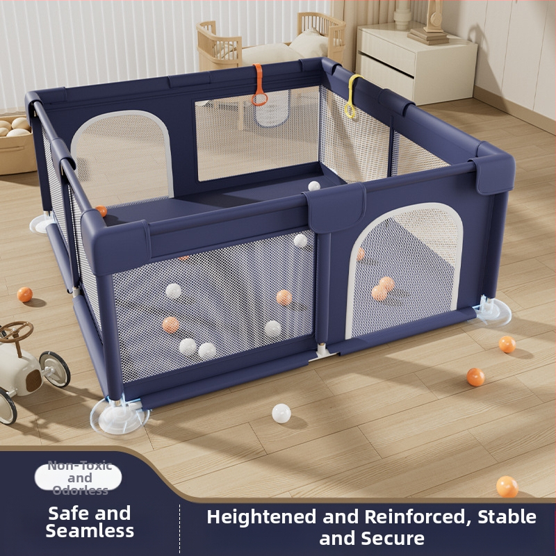 Παιδικό φράγμα παιχνιδιού με ενσωματωμένο σκηνάκι και στρωματάκι για σέρνισμα – εσωτερικό φράγμα ανάπτυξης δεξιοτήτων (Υλικό: ύφασμα από ανοξείδωτο χάλυβα; Ηλικία: 3-6 ετών; Μάρκα: Dino Child)