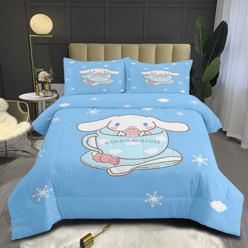 Core Link háromrészes ágyneműkészlet — digitális nyomtatás, quiltvarrás, kémiai rost, kiváló minőség