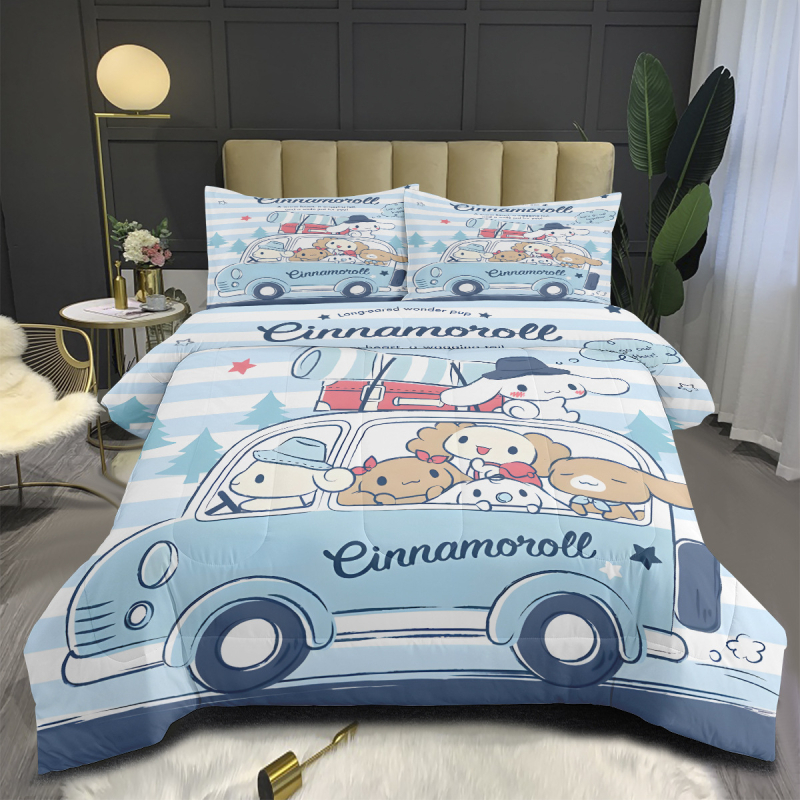 Core Link háromrészes ágyneműkészlet — digitális nyomtatás, quiltvarrás, kémiai rost, kiváló minőség