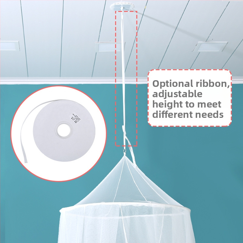 Детска креватна мрежа против комари с висящ купол, пълно покритие, три врати, стоманена рамка, подходяща за бебета до 0–10 месеца, персонализирана