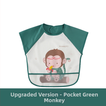 PVC anyagú, ujj nélküli, vízálló kötény gyerekeknek és babáknak, rajzfilm mintával