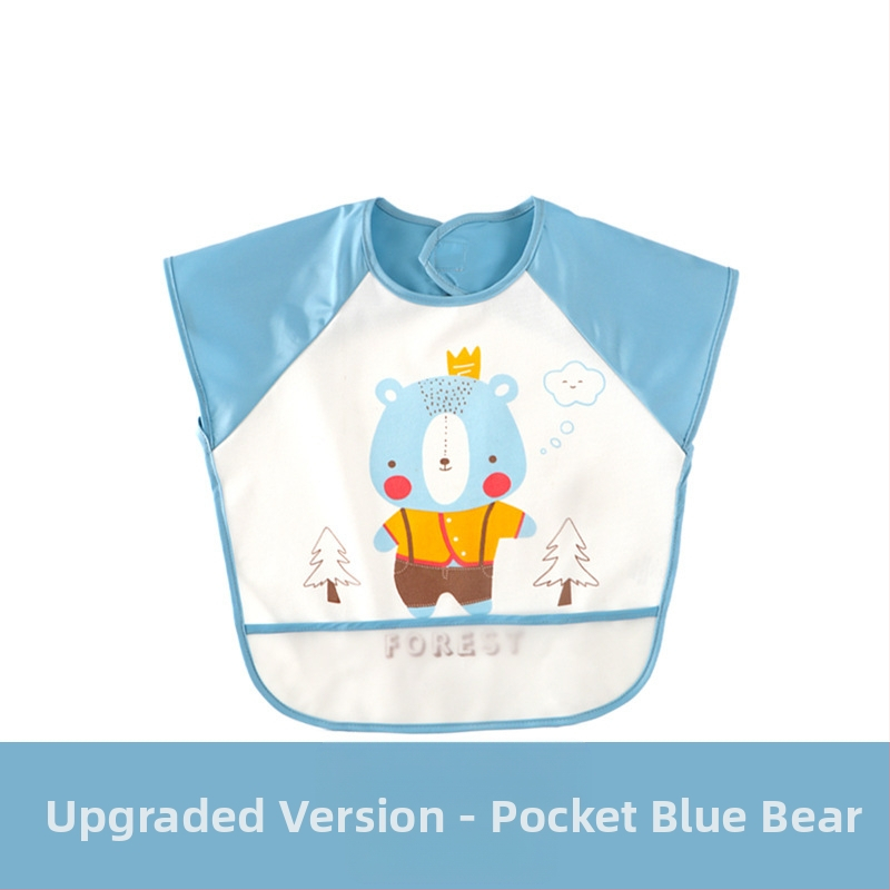 PVC anyagú, ujj nélküli, vízálló kötény gyerekeknek és babáknak, rajzfilm mintával