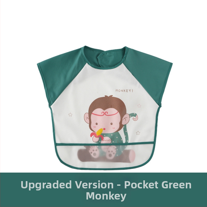 PVC anyagú, ujj nélküli, vízálló kötény gyerekeknek és babáknak, rajzfilm mintával