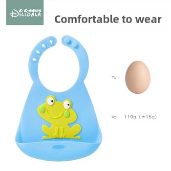 Силиконов бебешки лигавник - триизмерен водоустойчив, изключително мек, хранително-качествен силикон, за бебета и деца, лесен за почистване