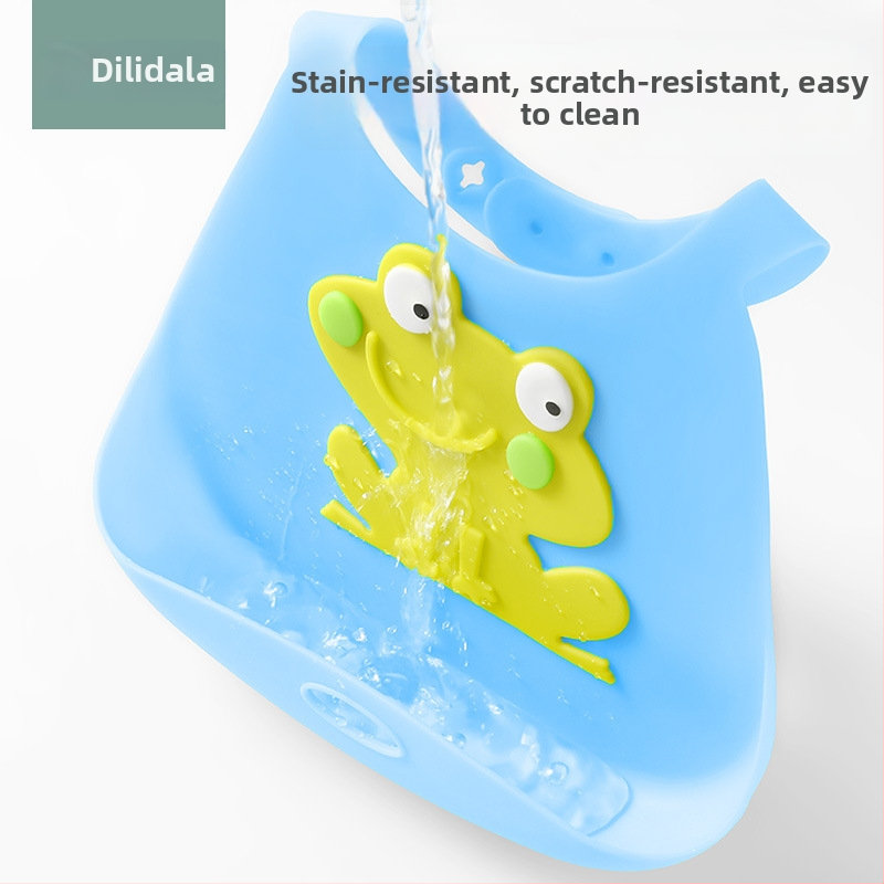 Силиконов бебешки лигавник - триизмерен водоустойчив, изключително мек, хранително-качествен силикон, за бебета и деца, лесен за почистване