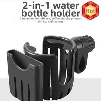 Държач за чаши и телефон – пластмасова скоба; чашен държач 10×10×110.5 мм; държач за телефон 9.5×2.2×9 мм; марка Gong Sheng