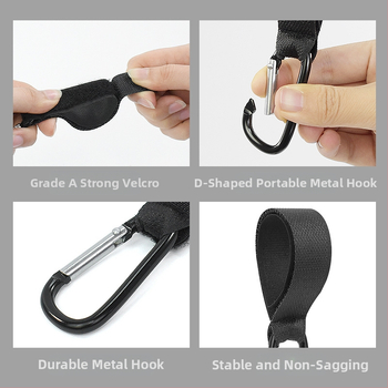 Jiuqi Velcro D-formos kabliukas, montavimas be gręžimo, apkrova iki 15 kg, šiuolaikinis minimalistinis dizainas, 2-in-1 OPP juosta