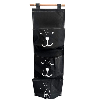 Κρεμαστό υφασμάτινο κάδος αποθήκευσης τοίχου — βαμβάκι και λινό; πολυχρηστικό; διακόσμηση σαλονιού; στυλ καρτούν, επίπεδο