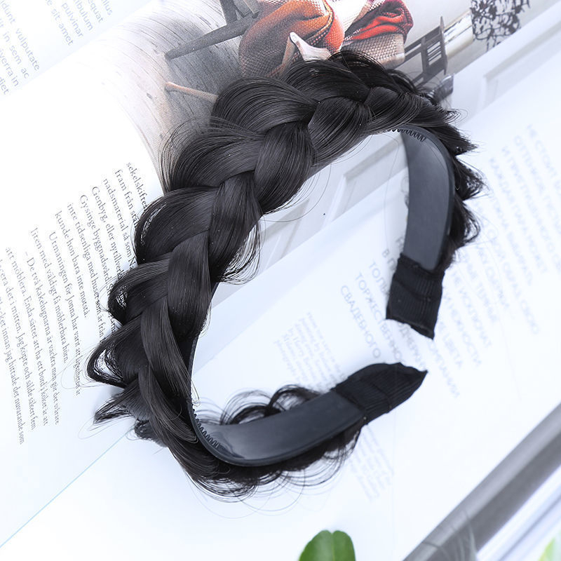 Plaukų juostelė su žuvies kaulo pynimu – rankų darbo plastikinis plaukų aksesuaras moterims, etninis retro stilius, pavasaris 2023