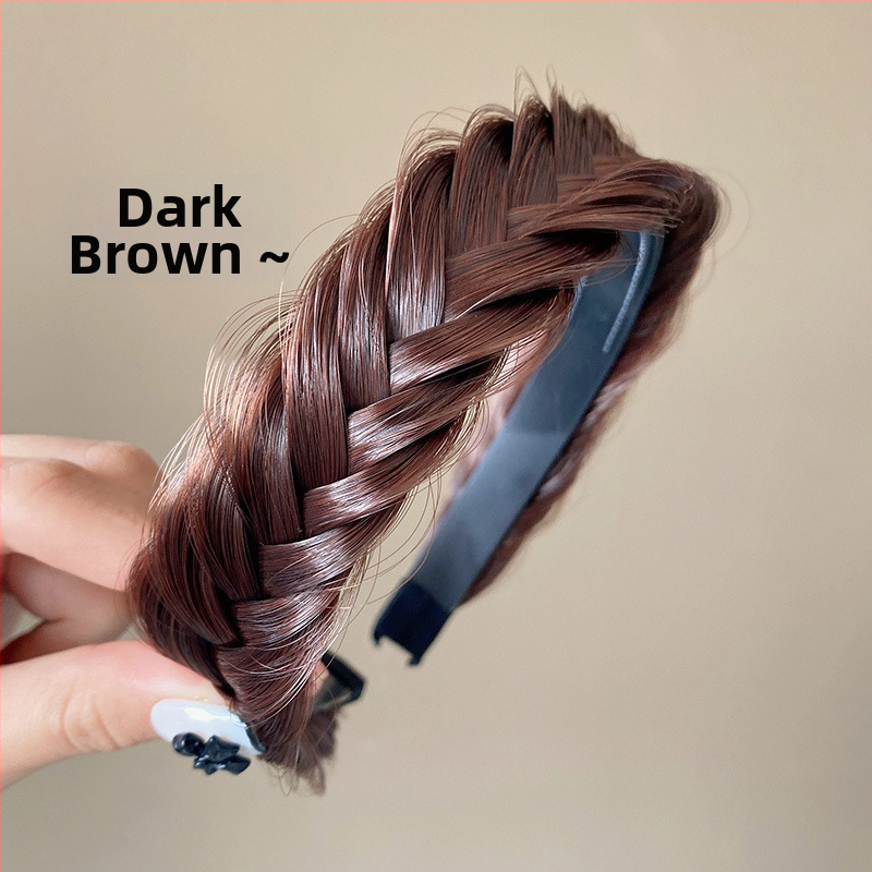 Plaukų juostelė su žuvies kaulo pynimu – rankų darbo plastikinis plaukų aksesuaras moterims, etninis retro stilius, pavasaris 2023