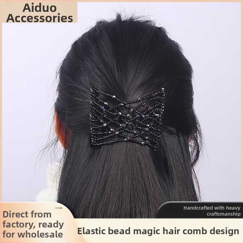 Plaukų šukos iš lydinio, Korėjietiško stiliaus, rombo dizainas, elektroplatinavimas, Xin Aiduo