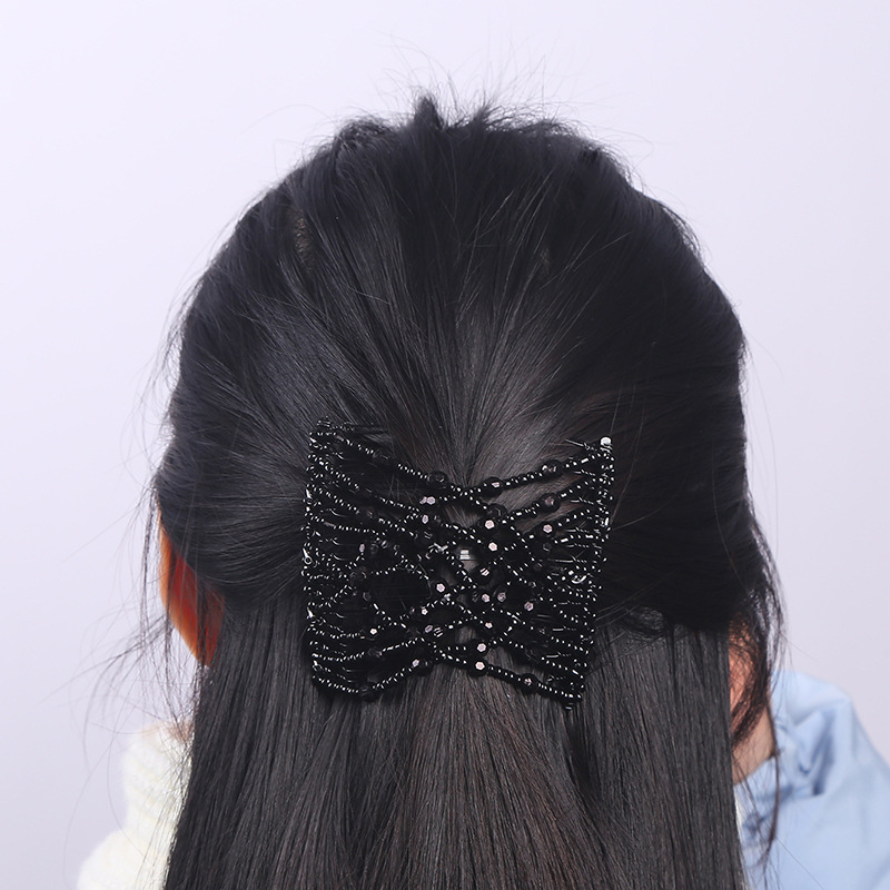 Plaukų šukos iš lydinio, Korėjietiško stiliaus, rombo dizainas, elektroplatinavimas, Xin Aiduo