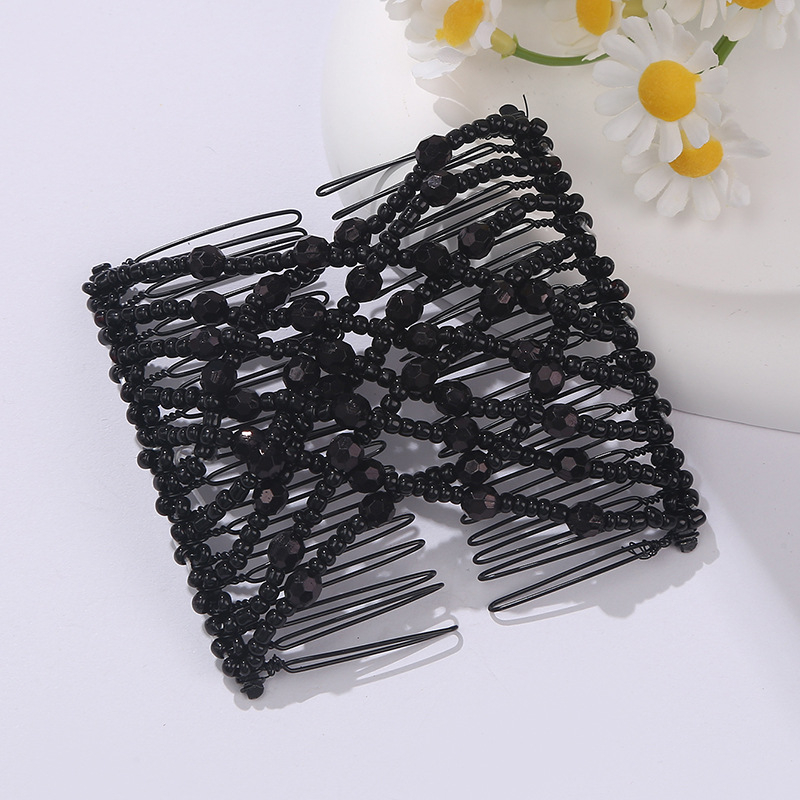 Plaukų šukos iš lydinio, Korėjietiško stiliaus, rombo dizainas, elektroplatinavimas, Xin Aiduo