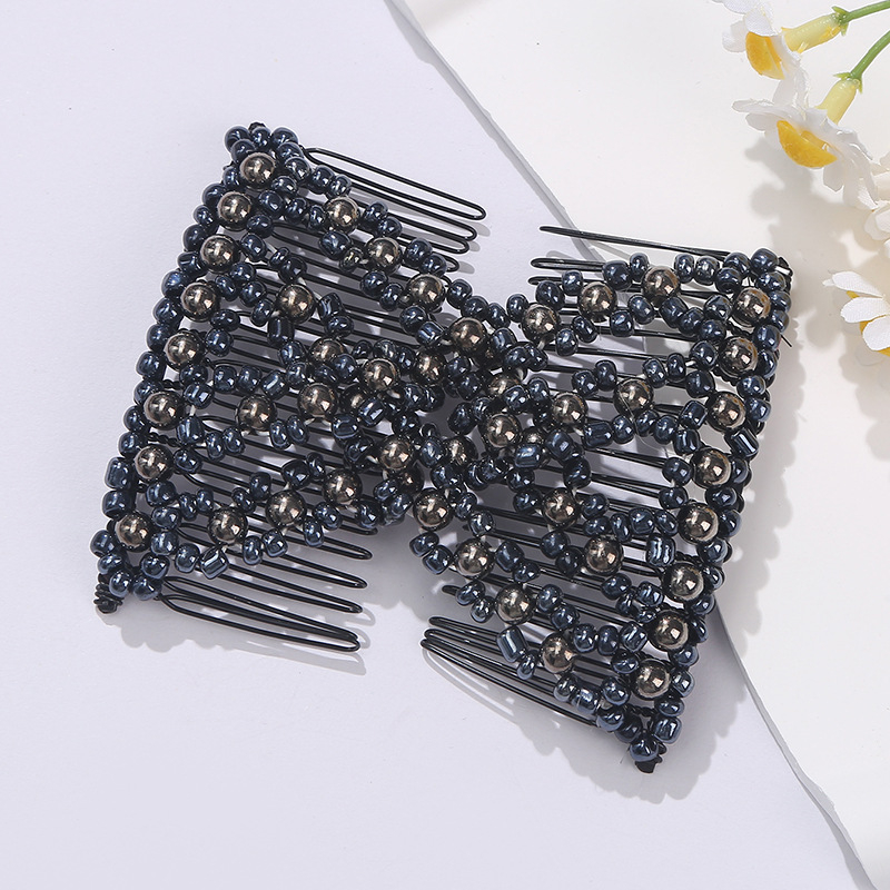 Plaukų šukos iš lydinio, Korėjietiško stiliaus, rombo dizainas, elektroplatinavimas, Xin Aiduo