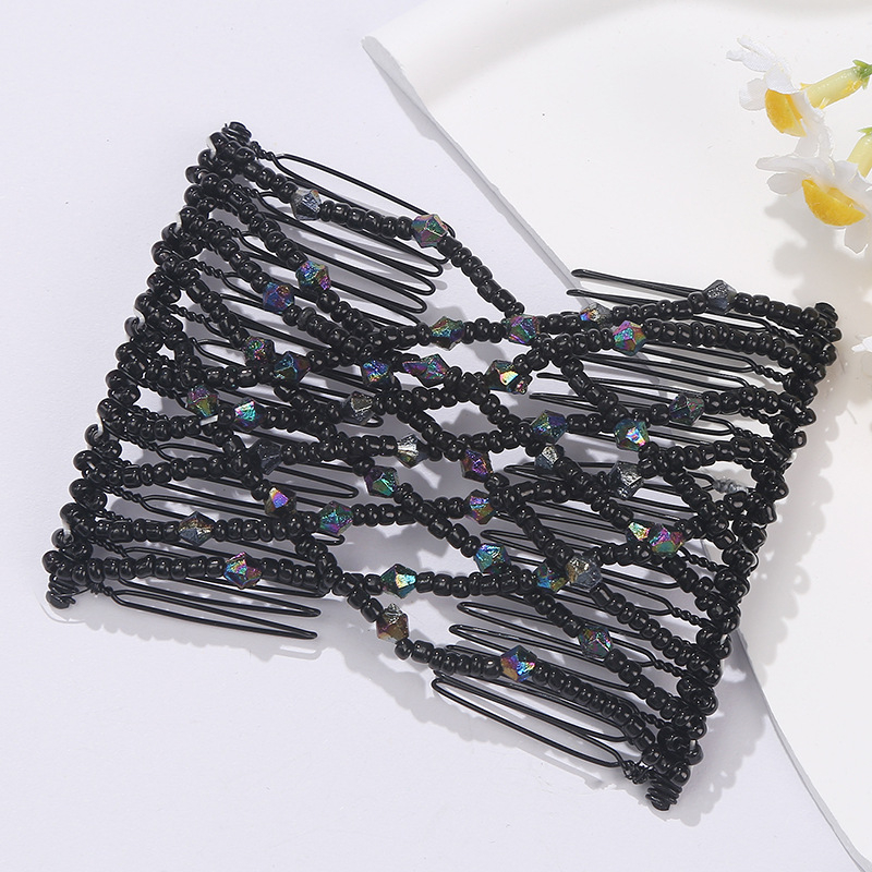 Plaukų šukos iš lydinio, Korėjietiško stiliaus, rombo dizainas, elektroplatinavimas, Xin Aiduo