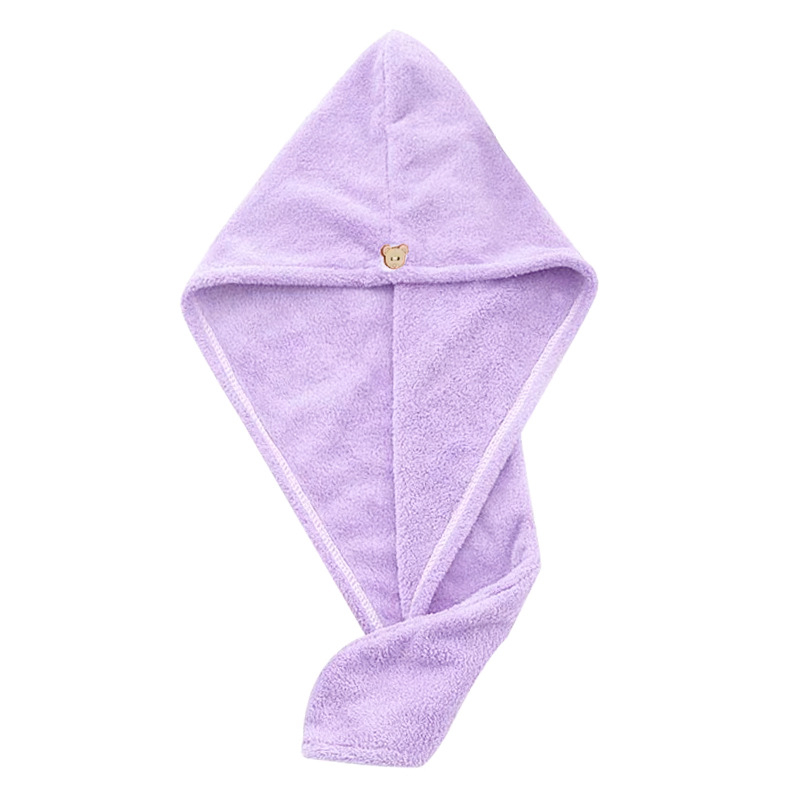 Moteriška plaukų džiovinimo skrybėlė iš koralo fliso, 25 g, logotipo spauda, pritaikomas apdorojimas, licencijuota privatų etiketė