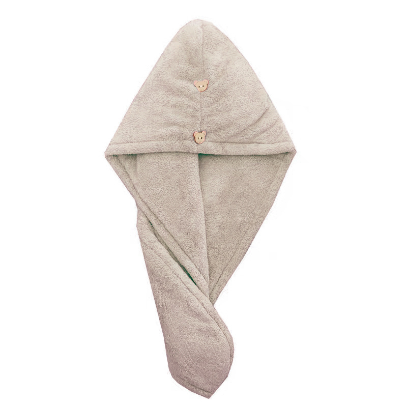 Moteriška plaukų džiovinimo skrybėlė iš koralo fliso, 25 g, logotipo spauda, pritaikomas apdorojimas, licencijuota privatų etiketė