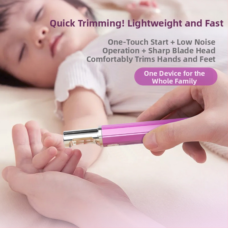 Електрическа пила за нокти – компактна презареждаща се единица, модел NMG-Z158, неръждаема стомана, 230 г, подходяща за ежедневна домашна употреба